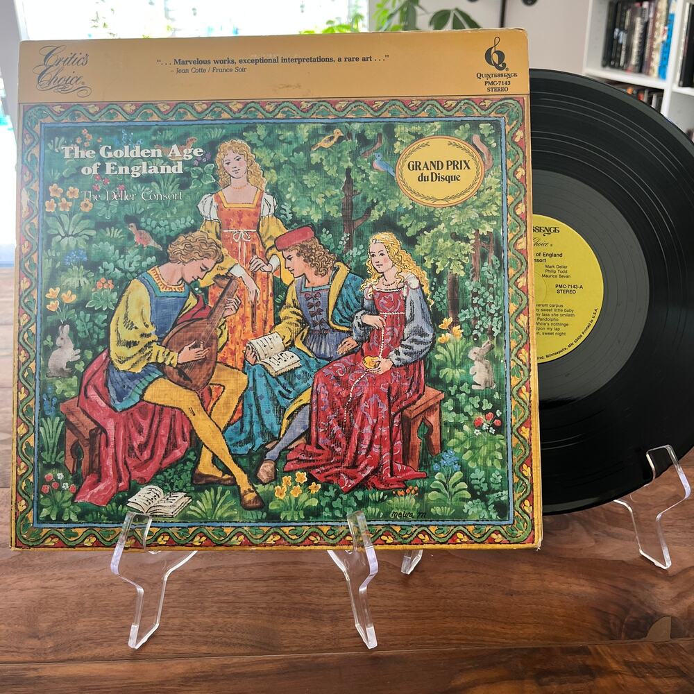 The Deller Consort The Golden Age of England Vinyl LP 1979 Quintessence PMC7143